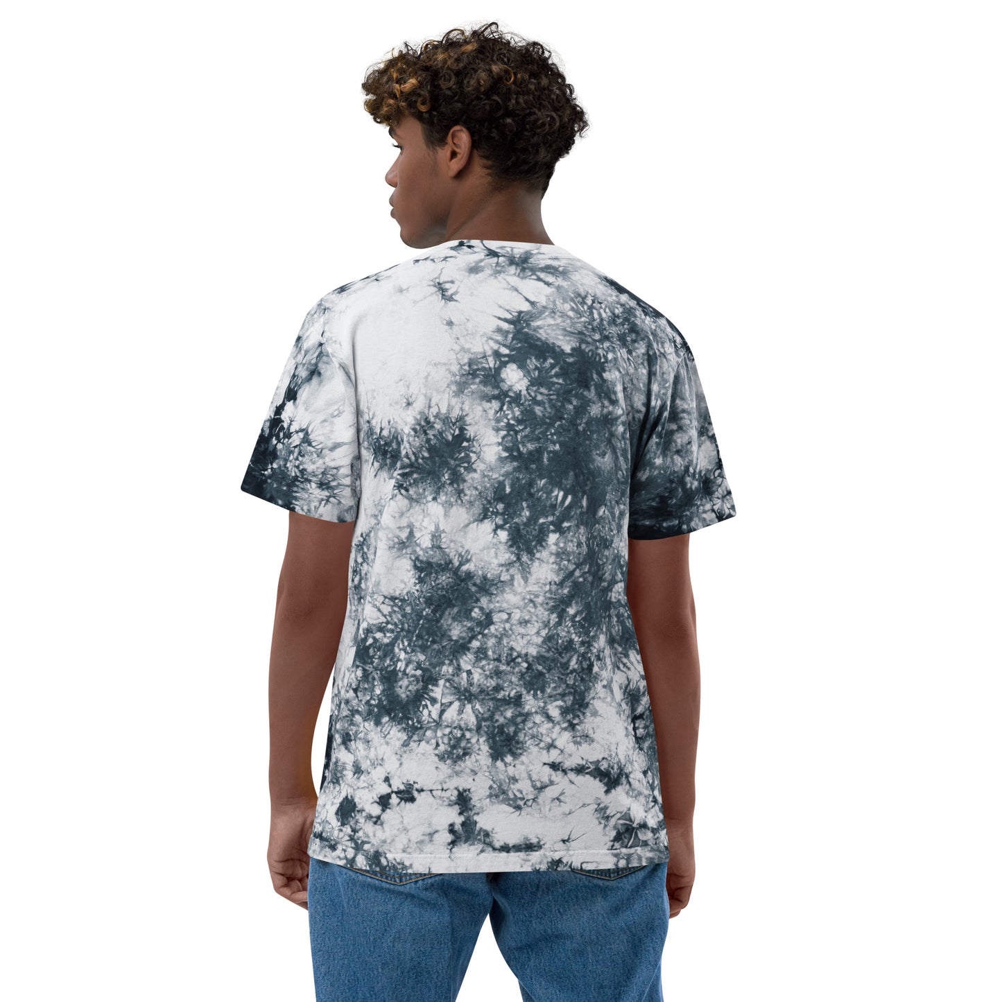 Blerd Con Embroidered Oversized tie-dye t-shirt